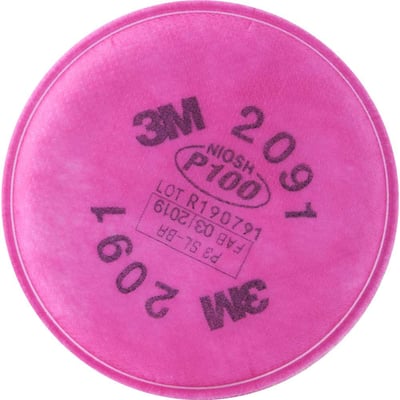 Filtro para respirador série 6000, P3 2091, para alta eficiência, HB 004211460