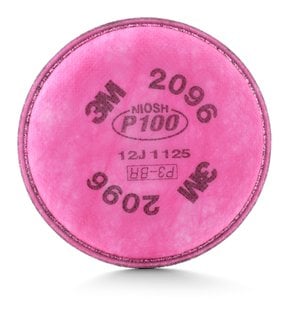 Filtro 2096 para respiradores série 6000/6800/7500, para gases ácidos baixas concentrações, fumos metálicos, HB004513428