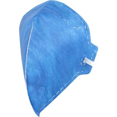 Respirador dobrável, semifacial, sem carvão ativado, sem válvula, PFF1, RDV 2101, azul