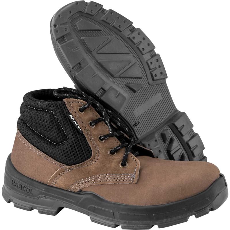 Botina couro nobuck, nº 39, com cadarço