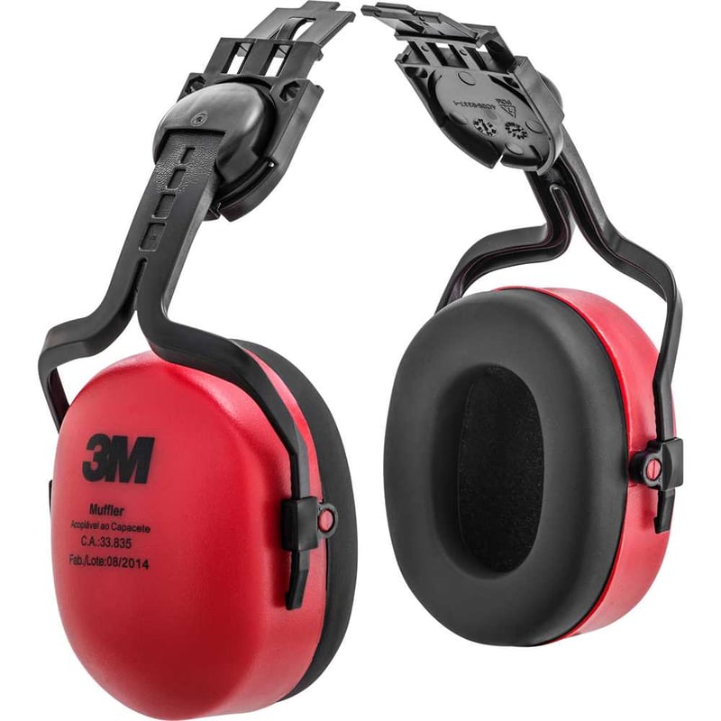 Abafador de ruídos tipo concha, acoplável ao capacete, 18 dB