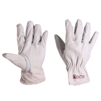 Luva de vaqueta instrumentista, 8 cm, com reforço, KOCH