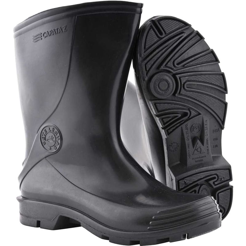 Bota de PVC preta, cano curto, Capataz II, 39