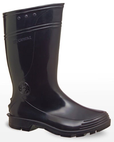 Bota de PVC preta, cano curto, Capataz II, 45