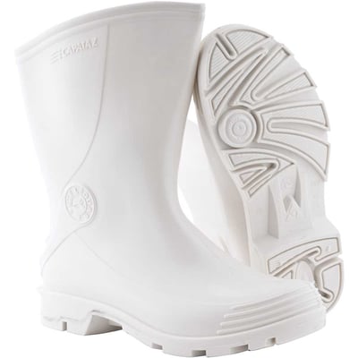 Bota de PVC branca, cano curto, Capataz II, 45