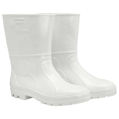 Bota de PVC branca, cano curto, 34/35