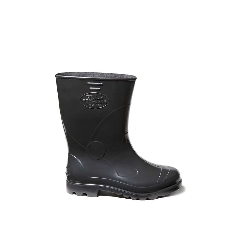 Bota de PVC preta, cano médio, com forro, 41, CCPP2 CALFOR PAMPEANA