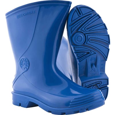 Bota de PVC azul, cano curto, com forro, nº 36, Capataz II, Sete Léguas