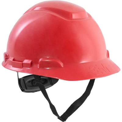 Capacete aba frontal vermelho, com catraca, H-705, HB004726772