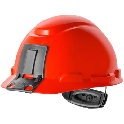 Capacete aba frontal mineiro, vermelho, com catraca, H-705, HB004732481