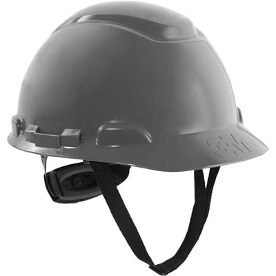 Capacete aba frontal cinza, com catraca, H-708, HB004732440