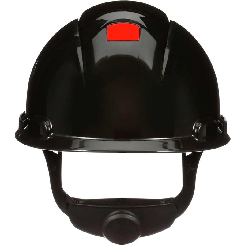 Capacete com aba frontal, suspensão e catraca de 4 pontos, preto, HB004794648
