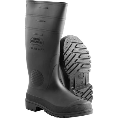 Bota de PVC preta, cano extra longo, sem forro, 40, SUPERMAX CELSF 503, C ALFOR