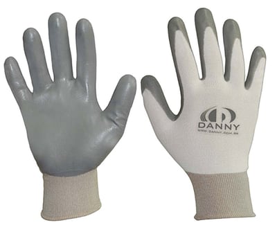 Luva Ultraflex, tamanho G, branca com cinza, DA-12600
