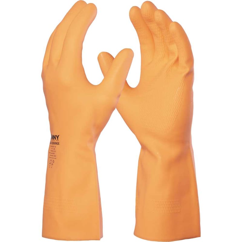 Luva de látex Max Orange, tamanho XG