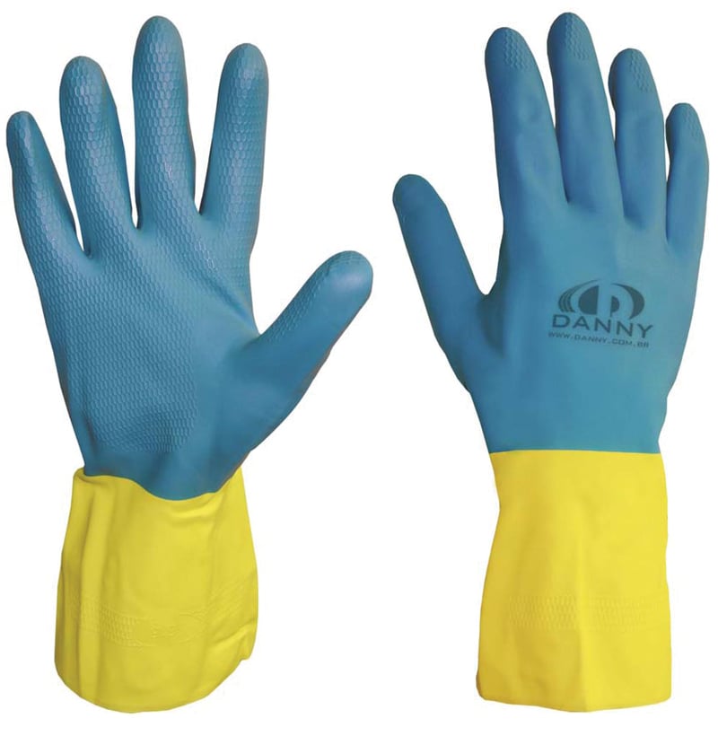 Luva de látex Neolatex, tamanho P