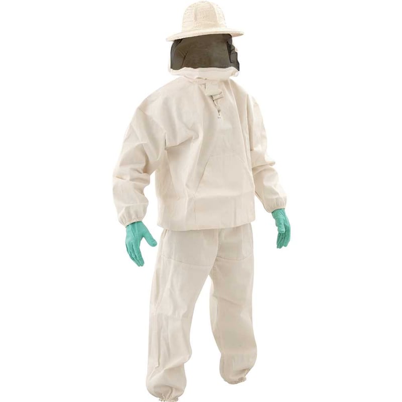 Conjunto para proteção completo, apicultor, algodão, tamanho G
