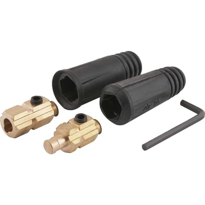 Conector rápido macho e fêmea, 13 mm, para cabo de solda