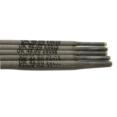 Eletrodo revestido para aço carbono, 5 kg, E6013 OK 46.13, com 3,25 mm