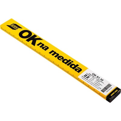 Eletrodo revestido para inox, caixa com 22 varetas, AWS E308L-17, com 2,50 mm, OK 61.30, 0309891