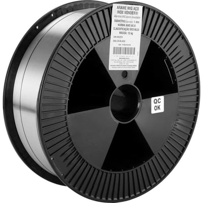 Arame MIG aço inox ER316LSi, 1 mm, carretel com 15 kg