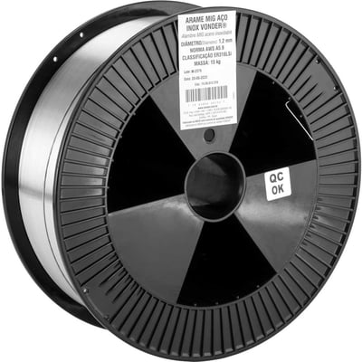 Arame MIG aço inox ER316LSi, 1,2 mm, carretel com 15 kg