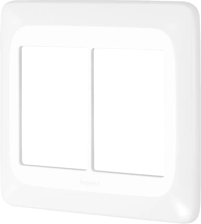 Placa de acabamento com suporte, 6 postos, 4x4, LGP46