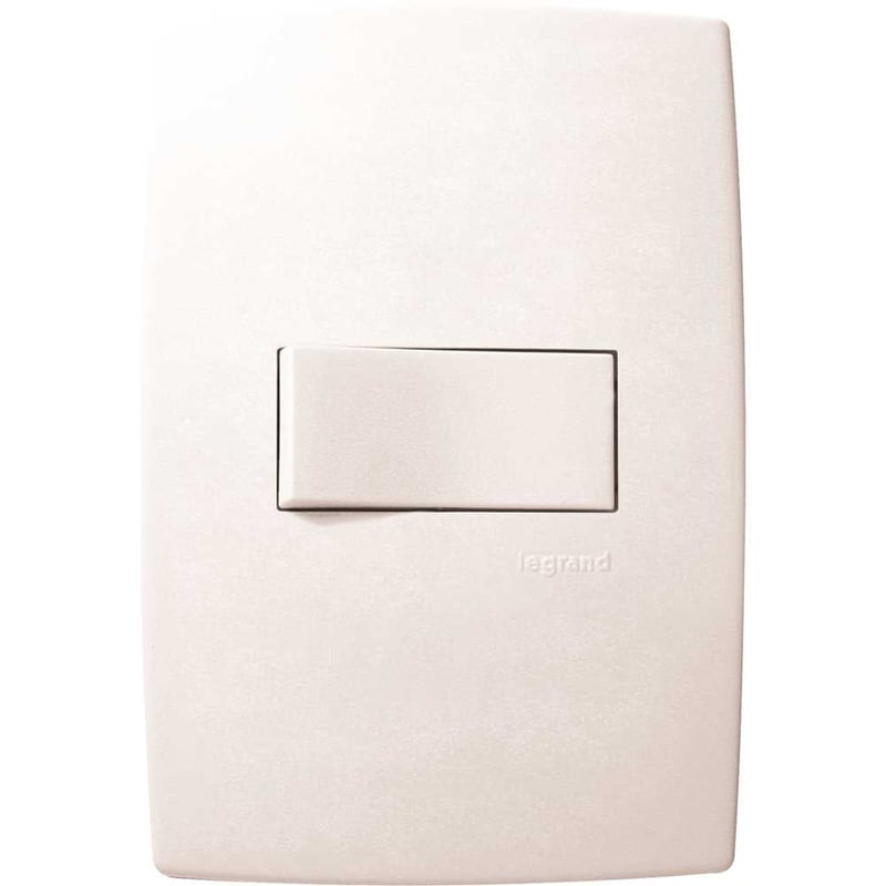 Interruptor de embutir linha Pial Plus, 1 tecla simples horizontal, 611110