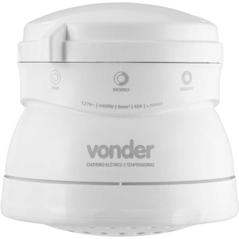 Ducha 3 temperaturas, 4.400 W, 127 V~, branca