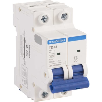 Mini disjuntor 2 polos, 40 A, 6 kA, TDJ6, 58012139