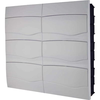 Quatro de distribuição de embutir, 72 DIN / 48 NEMA, branco