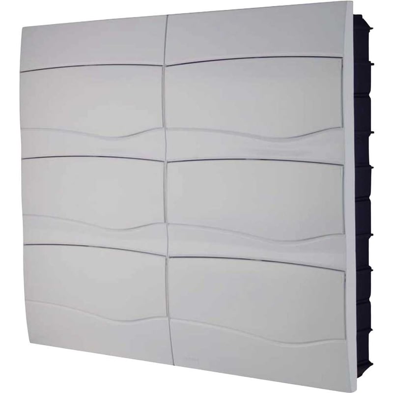 Quatro de distribuição de embutir, 72 DIN / 48 NEMA, branco
