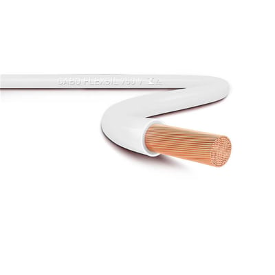 Cabo flexível 750 V, 4 mm² x 100 metros, branco