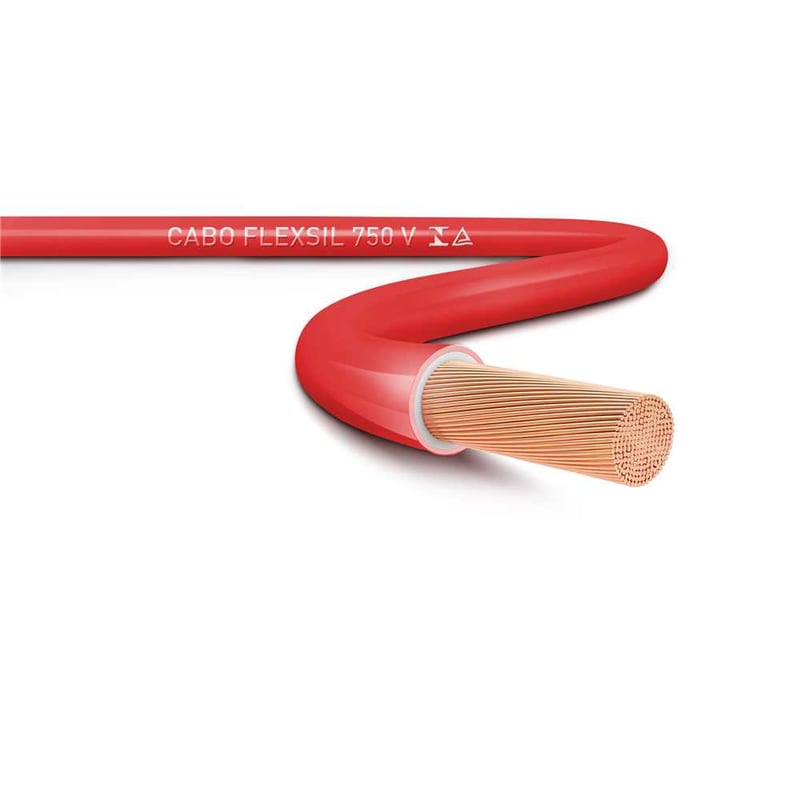 Cabo flexível 750 V, 16 mm² x 100 metros, vermelho