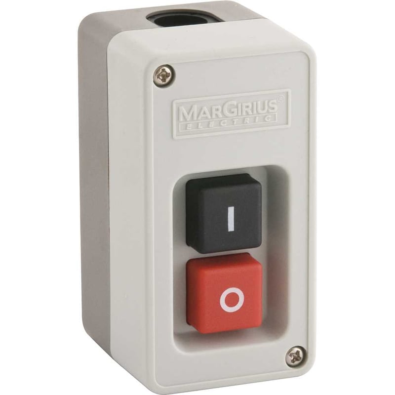 Chave elétrica sobrepor liga e desliga, 3x20 A, 3,0 CV, 220 V~, CS102-T, sem corrente contínua, PVC, acionamento botão