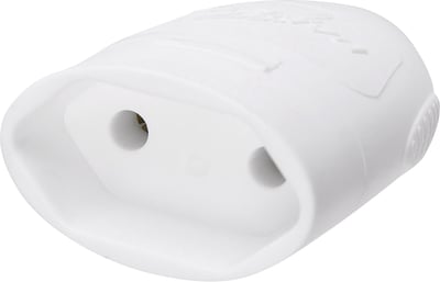 Plugue fêmea 2P redondos, branco, 20 A, 250 V~, DN1610