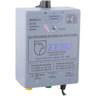 Eletrificador de cerca elétrica 35 km bivolt 127v-220v 2TT3