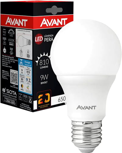 Lâmpada LED BULBO, 9 W, bivolt, 6500 K, 289091373