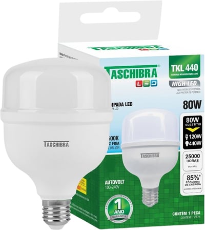 Lâmpada LED BULBO, 80 W, bivolt, 6.500 K, TKL 440, 11080692