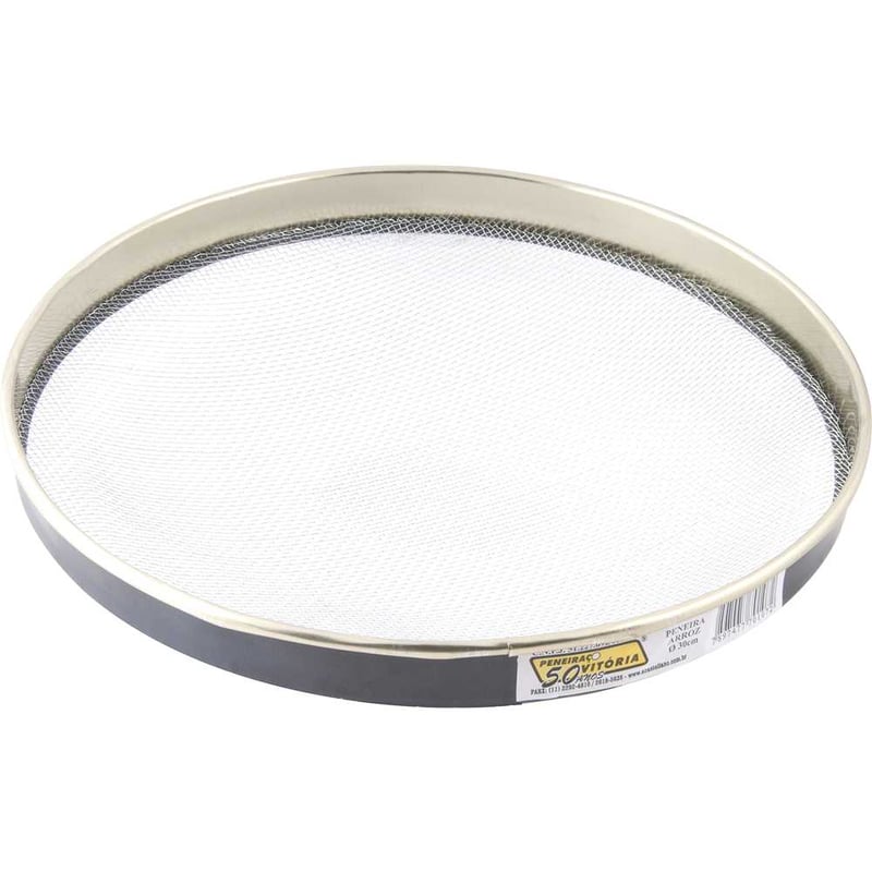 Peneira aro de aço para arroz, 30 cm, VITÓRIA