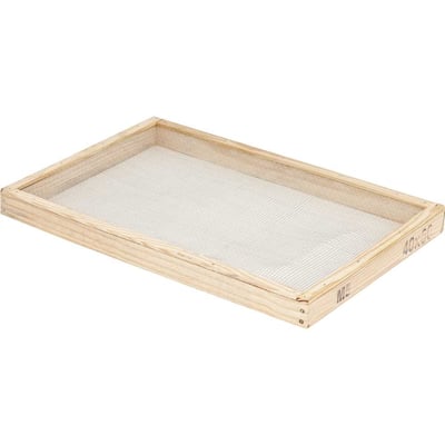 Peneira retangular, 40 cm x 60 cm, malha 05