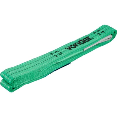 Cinta para elevação de cargas 7:1, 3,0 m, 2,0 tf, verde, CE 230