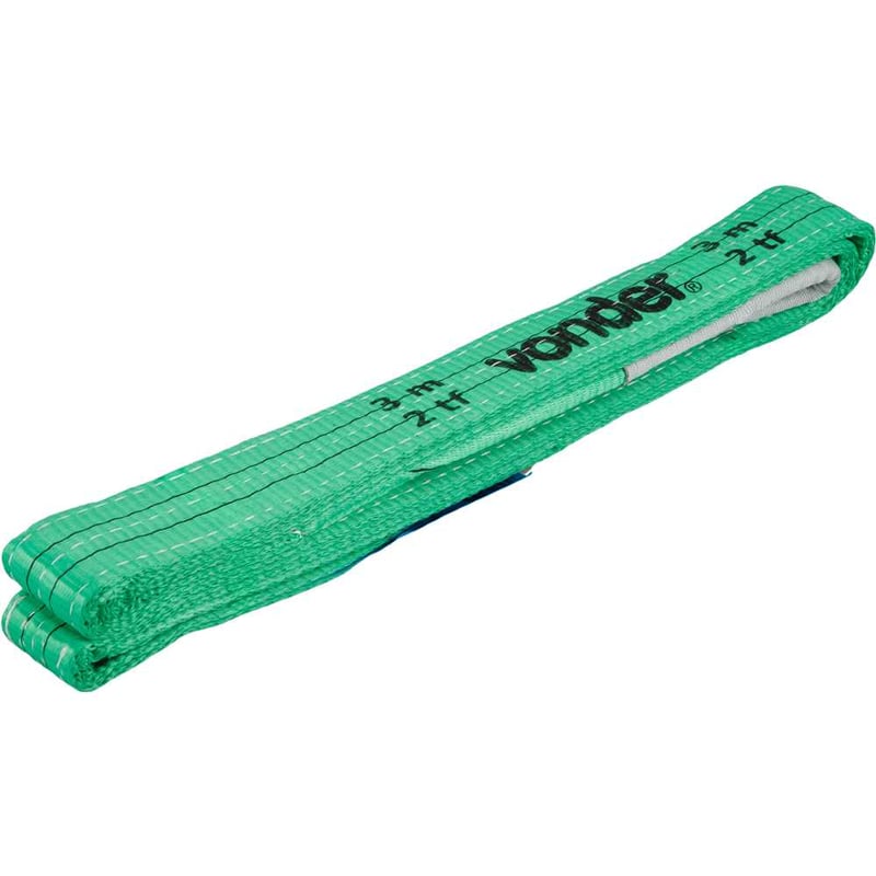 Cinta para elevação de cargas 7:1, 3,0 m, 2,0 tf, verde, CE 230