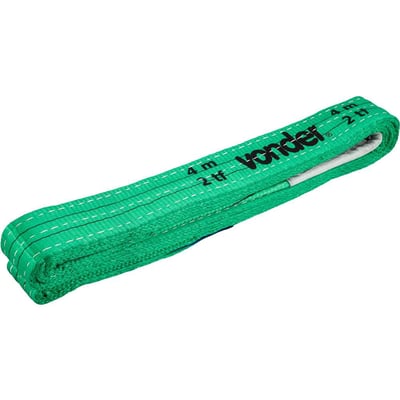Cinta para elevação de cargas 7:1, 4,0 m, 2,0 tf, verde, CE 240