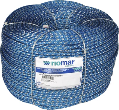 Corda monofilamento trançada, azul, 12 mm x 240 m, Pesca