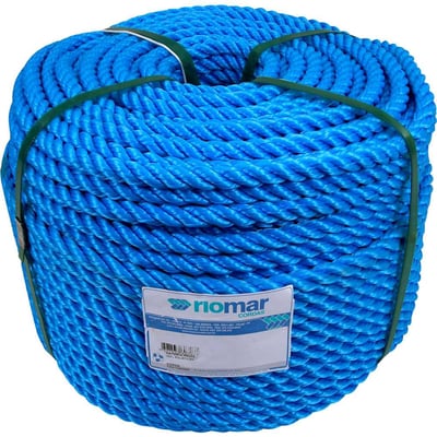 Corda torcida, azul, 10 mm x 220 m, Pesca