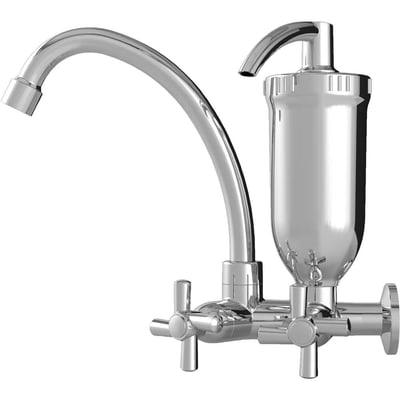 Torneira plástica para cozinha com purificador, acabamento C31, cromada, 9213