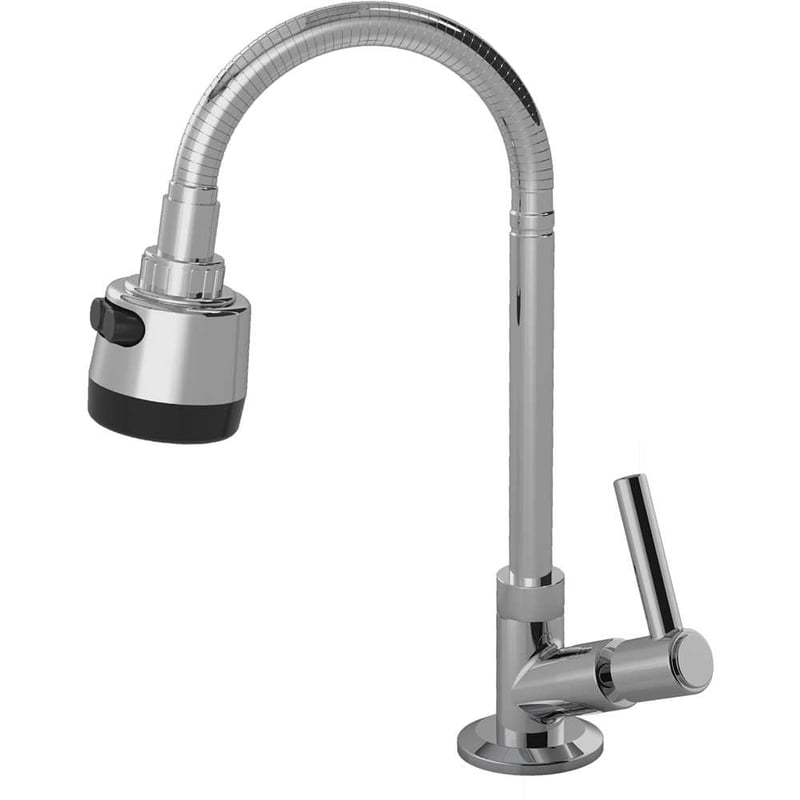 Torneira de bancada para cozinha em abs, preta, 28847