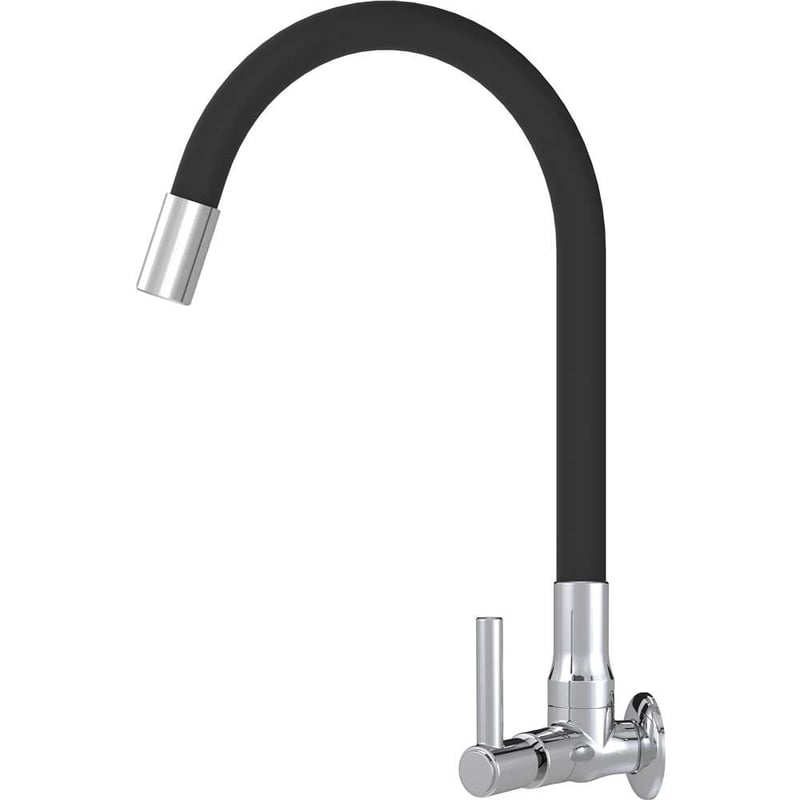 Torneira de parede para cozinha em abs 1167, preta, 33656