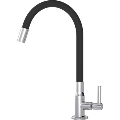 Torneira de bancada para cozinha em abs, preta, 33658